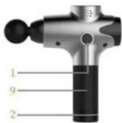 HMS Premium PDM3125 - Pistolet do masažu- Massage gun-Masážní pistole- Massagepistole - 3