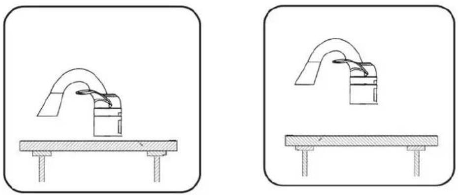N'oveen PTL 1001 - Pay attention to the correct horizontal positioning of the electric heater. - 1