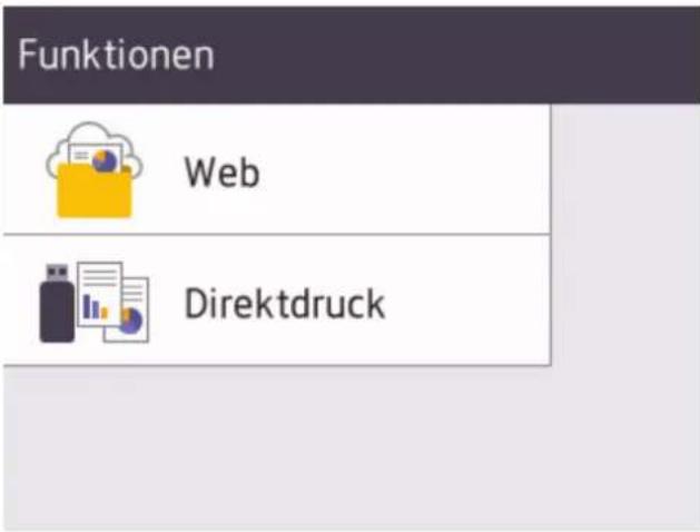 Funktionen Web Direktdruck