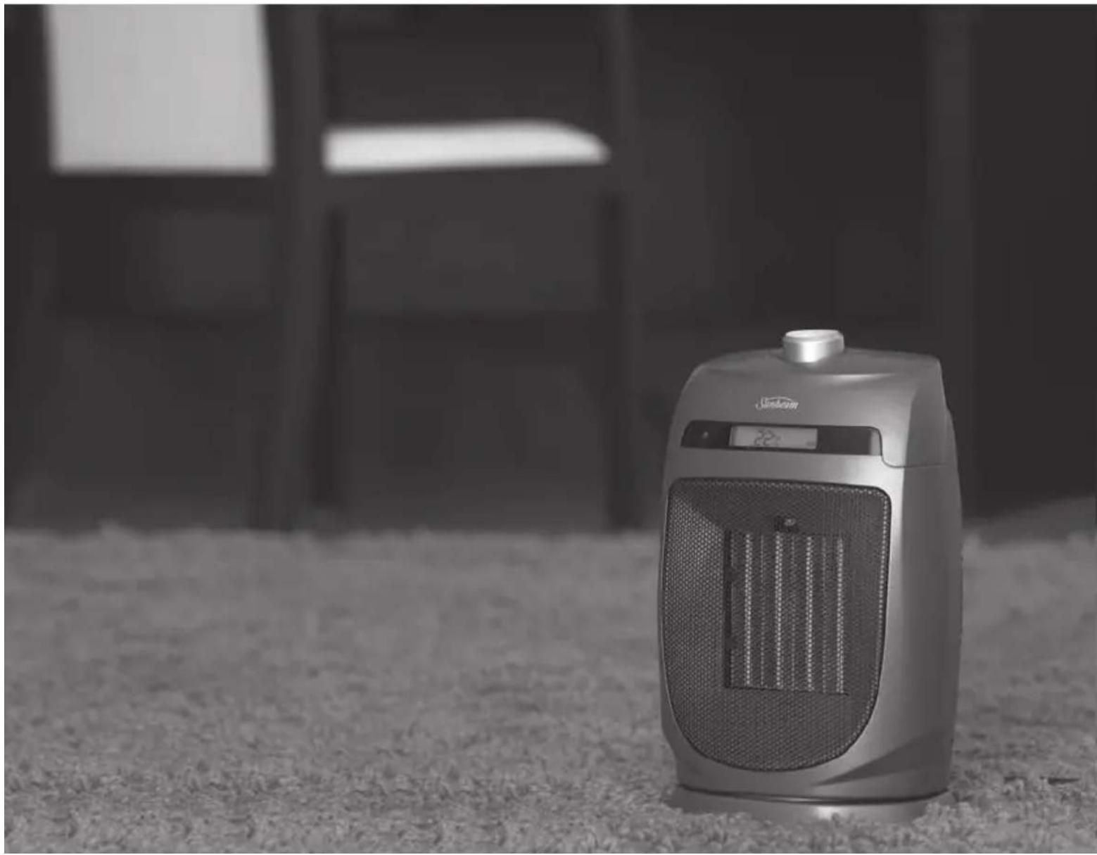 SUNBEAM HE2105 - Compact Ceramic Oscillating Heater - 1