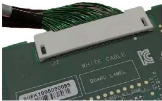 J7 WHITE CABLE BOARD LABEL 908K1095090085