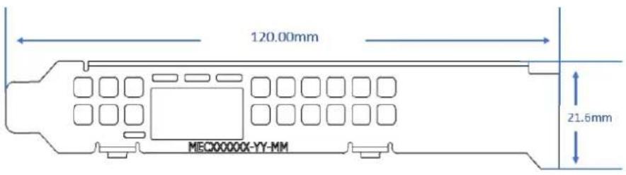 120.00mm MECX0000X-YY-MM 21.6mm