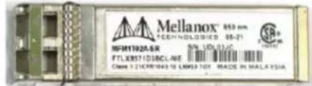Mellanox® 852 nm TECHNOLOGIES 36-21 MFM19025R FTLX851D186CL-WE Close: 2.12CMR4645 TO LMP67 701 MADE IN MALLA USA