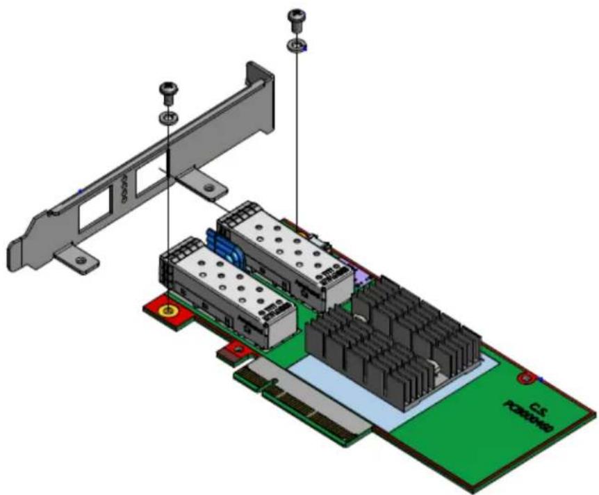 NVIDIA Mellanox ConnectX-3 - C.3 Installing the New Bracket - 2