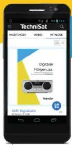 TechniSat ANLEITUNGEN VIDEOS KATALOGE Digitaler Hörgenuss. Technikat DAB+ Digitalradio 40 Series 19, 1985