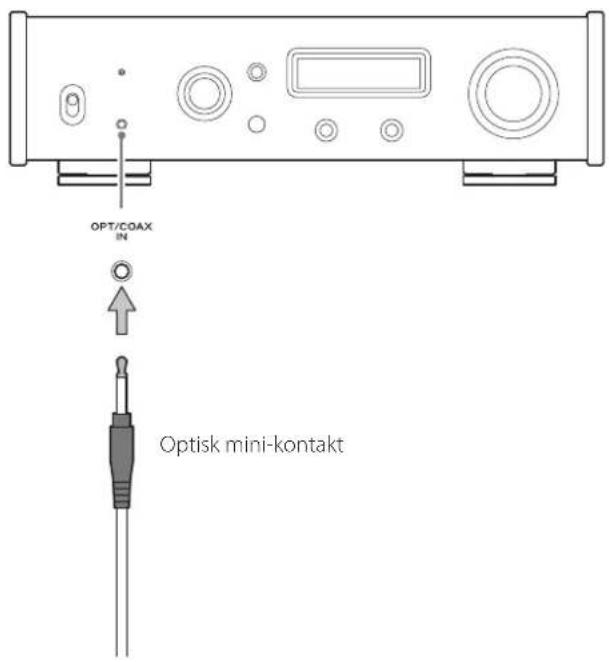 TEAC UD-503 - Använd en separat inköpt optisk kabel med en mini-kontakt. - 1