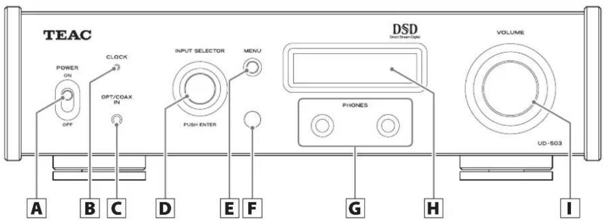 TEAC UD-503 - FÖRSIKTIGHET - 1