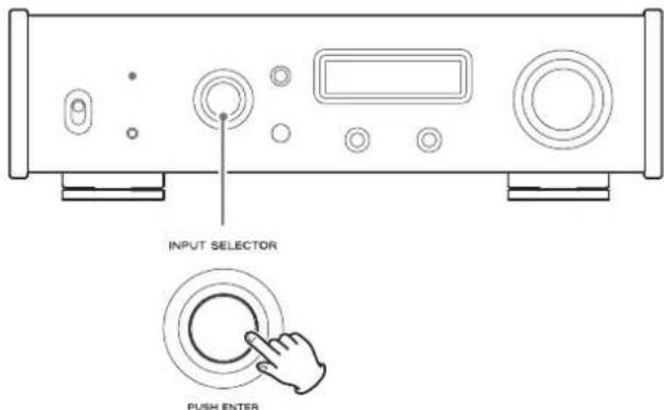 INPUT SELECTOR PUSH ENTER