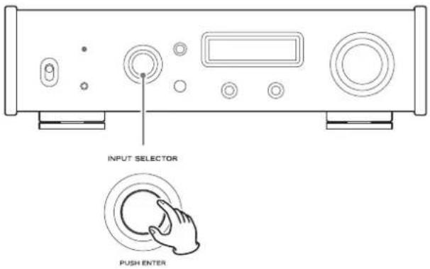 TEAC UD-503 - Använd INPUT SELECTOR-ratten för att välja ingångskälla. - 1