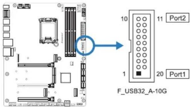 Port2 10 11 Port1 1 20 F_USB32_A-10G