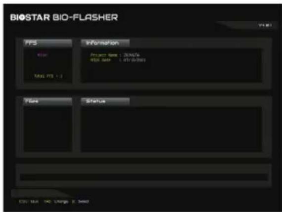 BIOSTAR BIO-FLASHER PPS 400x Total PS + 3 Information Project Name: 2006/06 0528.049 - 1.47(0.030) Status Status COM RUN NO Change & Quick