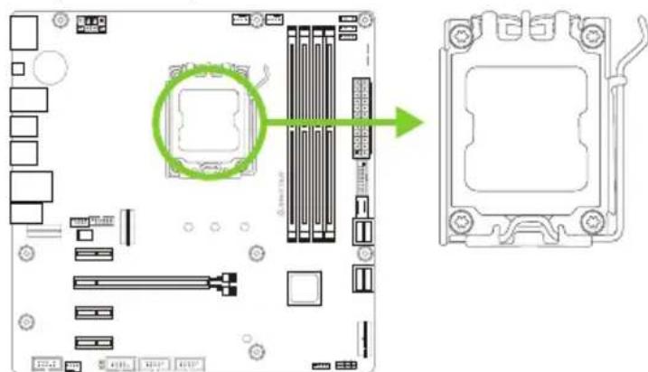 BIOSTAR B650MP-E PRO - Установка центрального процессора (ЦП) - 1