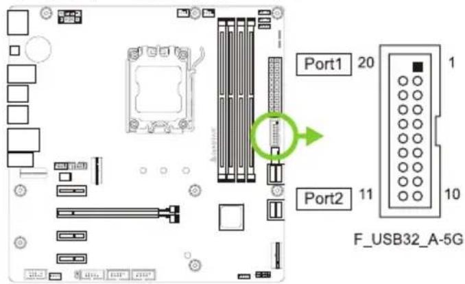 Port1 20 Port2 11 F_USB32_A-5G
