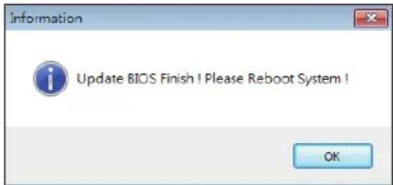 Information Update BIOS Finish ! Please Reboot System ! OK