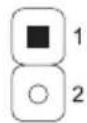 Diagram of a computer motherboard layout with numbered components and a highlighted connection point
