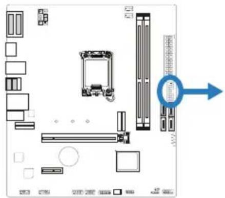 BIOSTAR H610MX-E - F\_USB32\_A-5G: штыревой соединитель для портов USB 3.2 (Gen1) на передней панели - 1