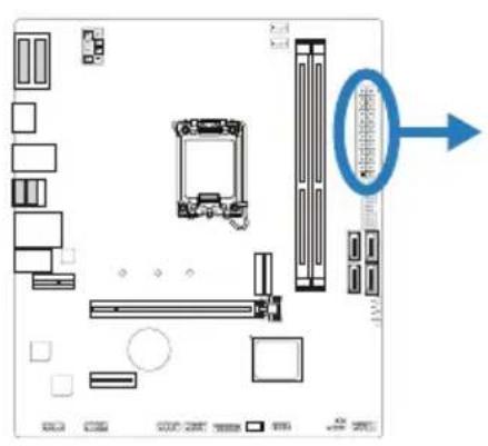 BIOSTAR H610MX-E - ATX: ATX電源插槽 - 1