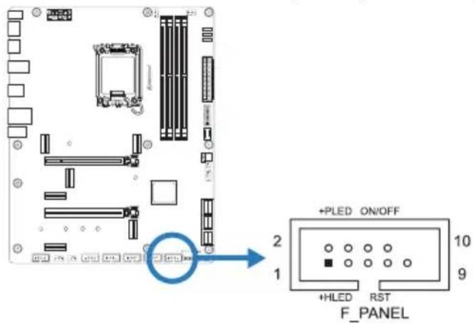 BIOSTAR Z790A-Silver - PANEL1: 전면 패널 헤더 - 1