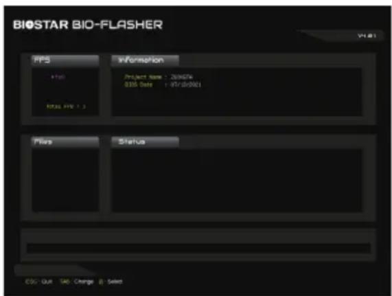 BIOSTAR BIO-FLASHER V1.01 PPS Information Project Name: 2606076 0305 Date: 07/01/00/01 Total PPB: 3 Flats Status CSS - Quit No - Change Select