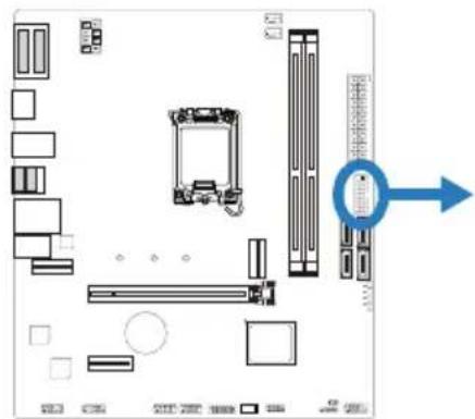 BIOSTAR B760MX2-E D4 - F\_USB32\_A-5G: 전면 패널 USB 3.2(1세대) 포트용 헤더 - 1