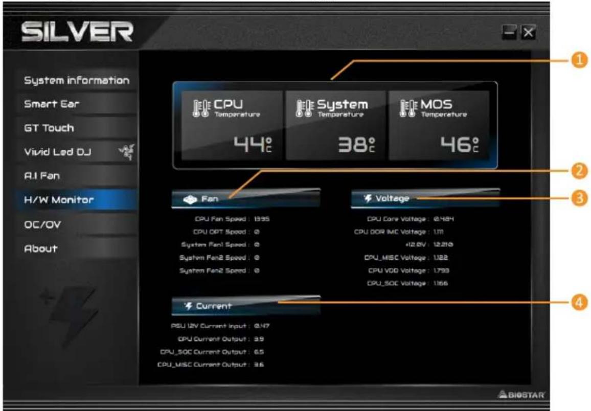 BIOSTAR B760A-Silver - Аппаратный мониторинг - 1