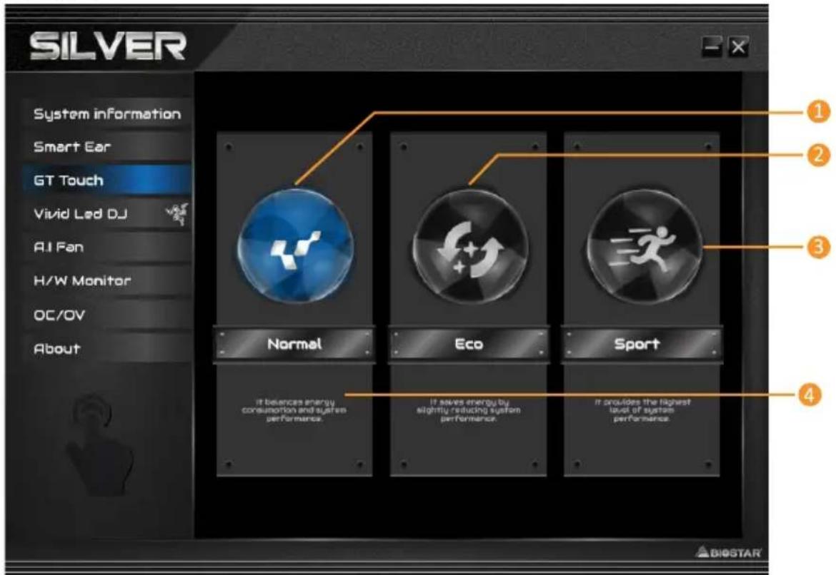 BIOSTAR B760A-Silver - 能效控制(GT Touch) - 1