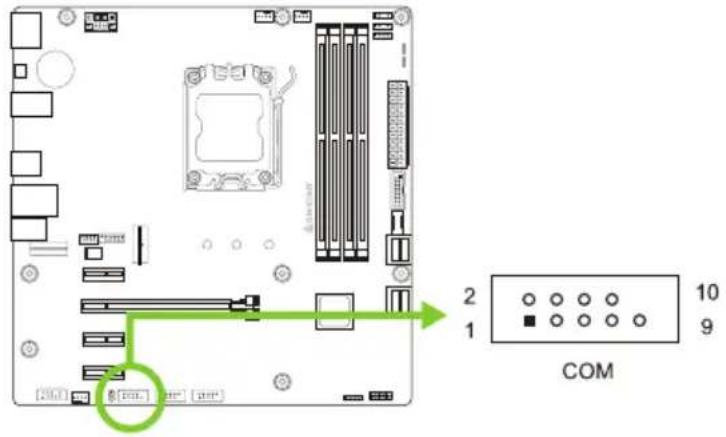 BIOSTAR A620MP-E PRO - COM: разъем последовательного порта - 1
