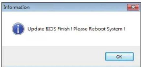 Information Update BIOS Finish! Please Reboot System! OK