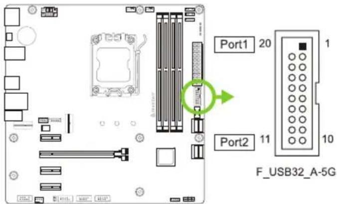 Port1 20 Port2 11 F_USB32_A-5G
