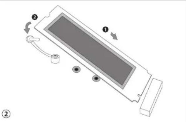 Diagram of a battery pack with labeled components and directional arrows indicating flow or movement