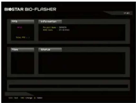 BIOSTAR BIO-FLASHER FPS Information Project Name: DIRECTS RSS Data: (01/23/2021) Total MS : 1 Flats Status CCT: Out YAD: Change B: Select