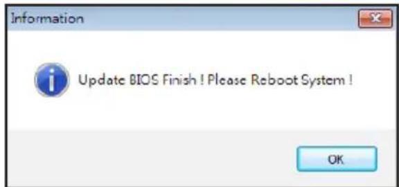 Information Update BIOS Finish ! Please Reboot System ! OK