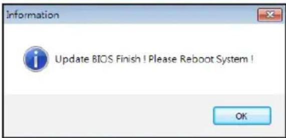 Information Update BIOS Finish ! Please Reboot System ! OK