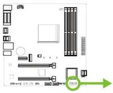 BIOSTAR B450MX - JFRONT USB3 1: 전면 패널 USB 3.2(1세대) 포트용 헤더 - 1