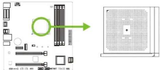 BIOSTAR B450MX - CPU 설치 - 1