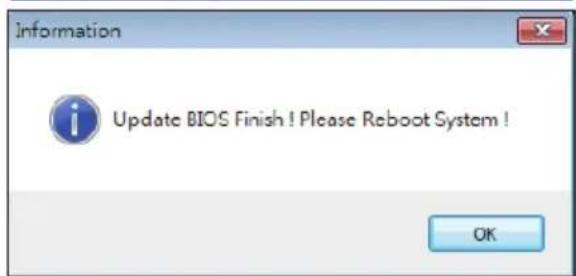 Information Update BIOS Finish ! Please Reboot System ! OK