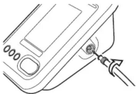 OMRON HBP-1300 - Anschluss der Manschette - 1