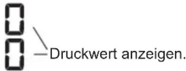0 0 - Druckwert anzeigen.