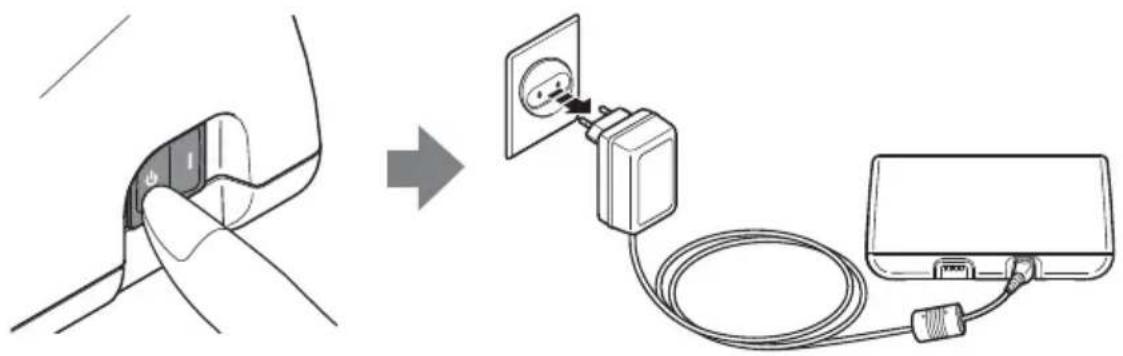 OMRON CompAIR NE-C801KD - Verwendung des Mundstücks - 2