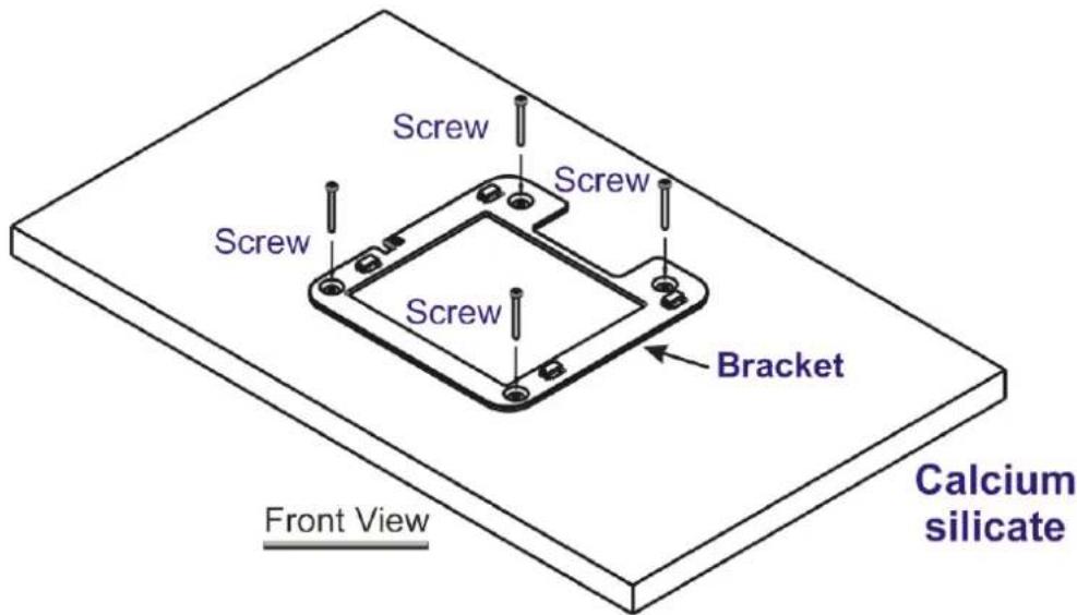 Screw Screw Screw Bracket Front View Calcium silicate
