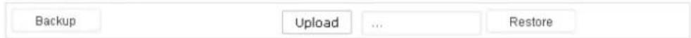 Backup Upload ... Restore