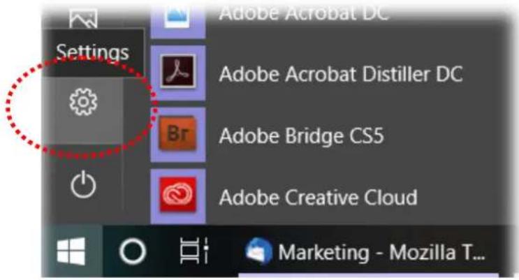 Settings Adobe Acrobat DC Adobe Acrobat Distiller DC Br Adobe Bridge CS5 Adobe Creative Cloud Marketing - Mozilla T...