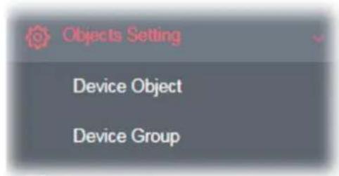 Objects Setting Device Object Device Group