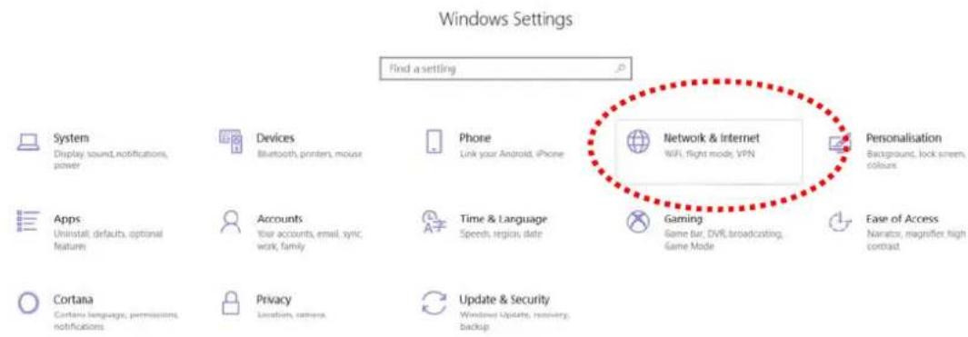 Windows Settings Find a settling System Display sound, notifications, power Devices Bluetooth, printers, mouse Phone Link your Android, iPhone Network & Internet WiFi, flight mode, VPN Personalisation Background, lock screen, colours Apps Uninstall, defaults, optional feature Accounts Your accounts, email, sync, work, family Time & Language Speech, region, date Gaming Game bar, DVR, broadcasting, Game Mode Ease of Access Narrator, magnifier, high contrast Cortana Cartana language, permissions, notifications Privacy Location, camera Update & Security Windows Update, recovery, backup