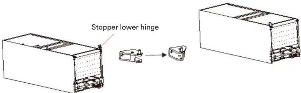 Stopper lower hinge