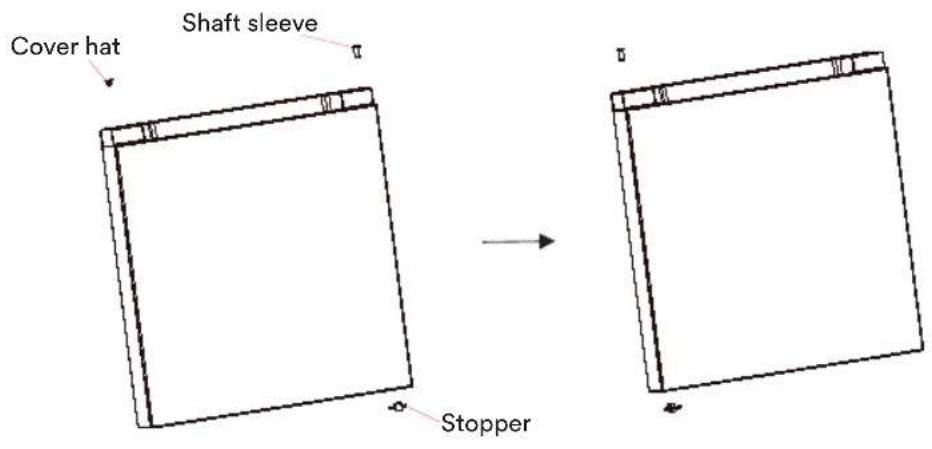 Cover hat Shaft sleeve Stopper