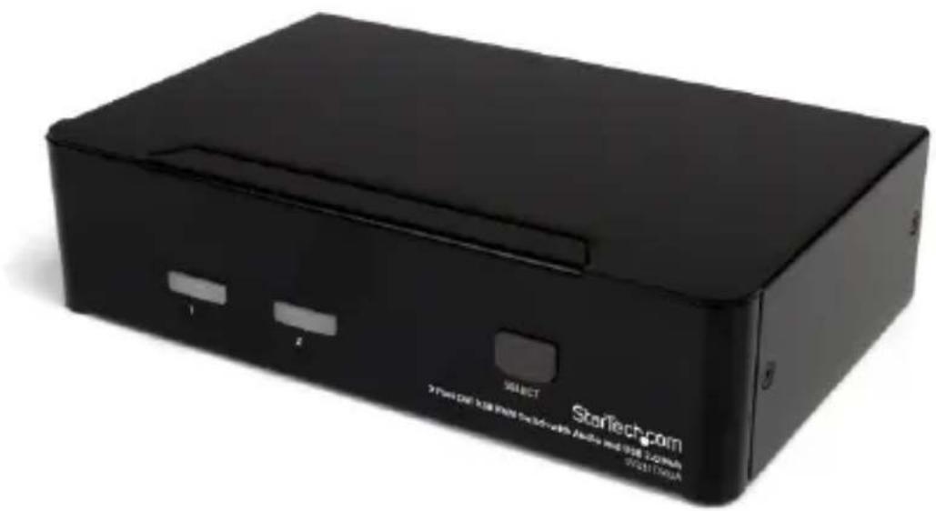 StarTech.com SV231DVIUA - Port DVI USB KVM Switch with Audio and USB 2.0 Hub - 1