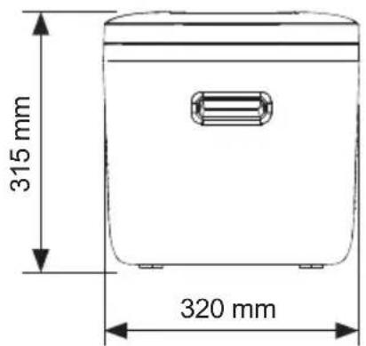315 mm 320 mm