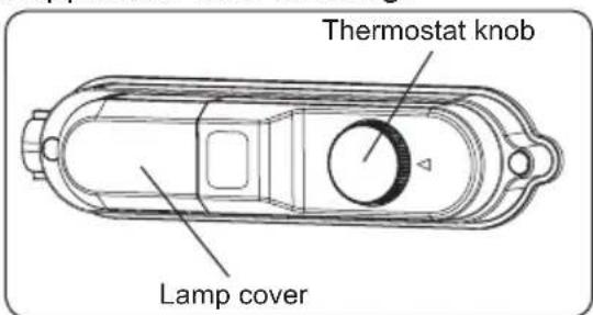 Thermostat knob Lamp cover