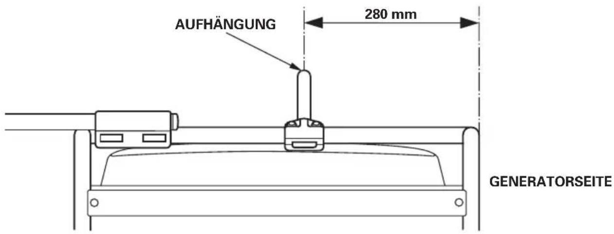 AUFHÄNGUNG 280 mm GENERATORSEITE